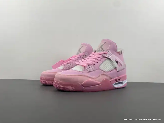 Official Maikesneakers PINK OFF-WHITE X 4 JORDAN 0429
